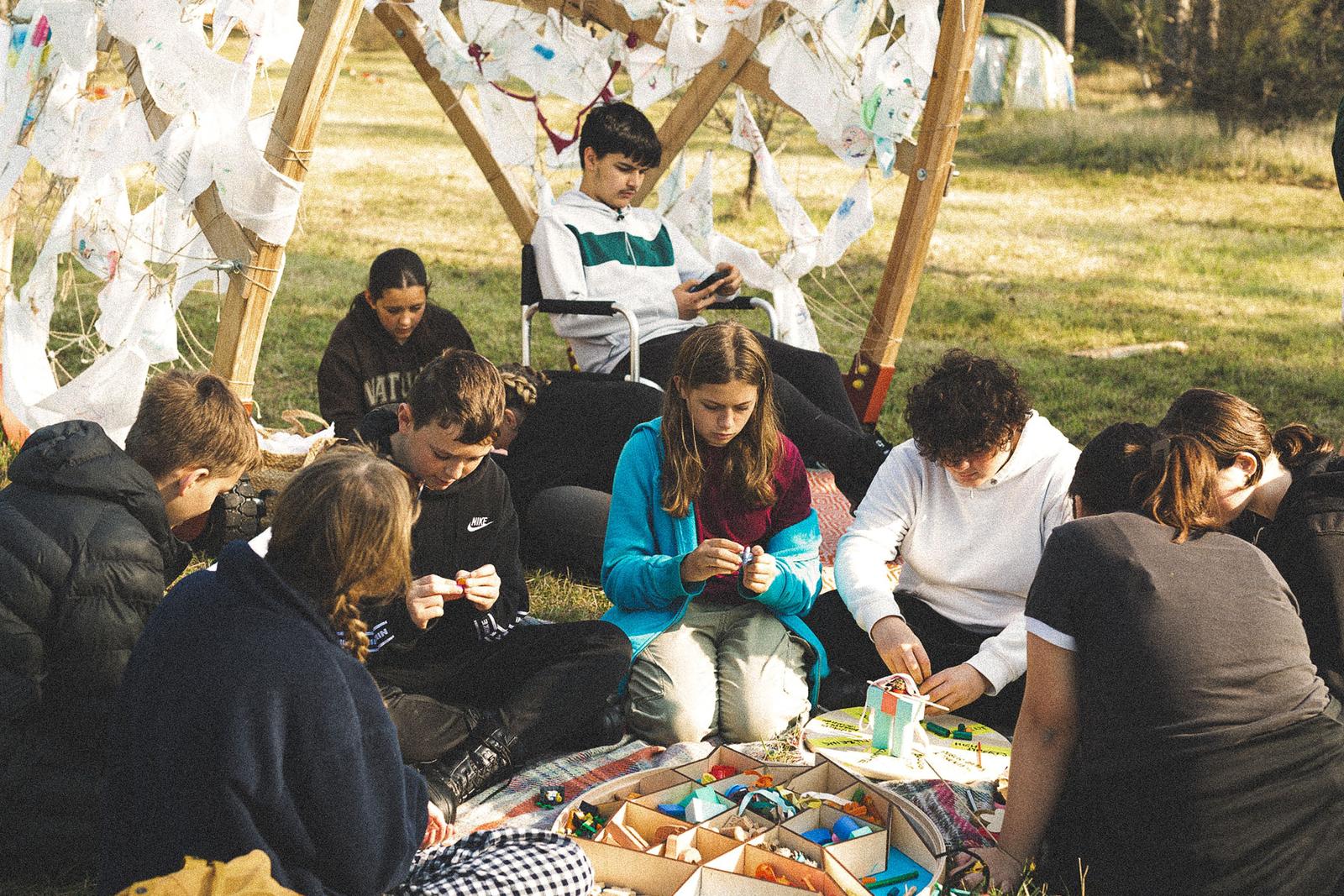 Aaliyah running a play disrupt workshop with a group of young people